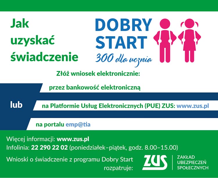 Как получить 300 zl по программе Dobry Start в Польше? 1