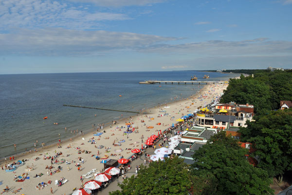 Пляж в Колобжеге