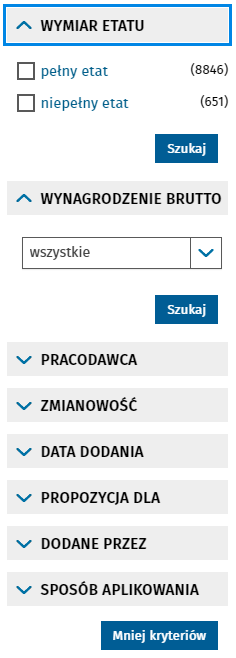 Поиск вакансий в Польше через Centralna Baza Ofert Pracy 8