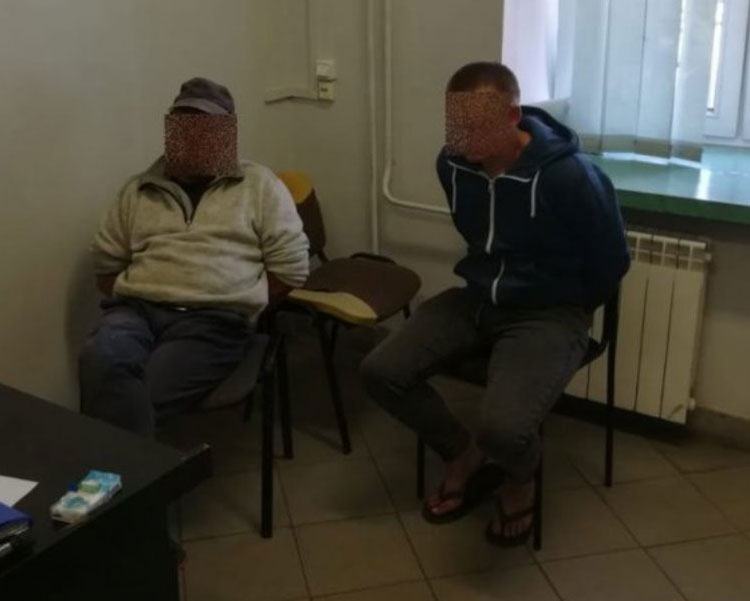 Фото задержанных украинцев в Кельце