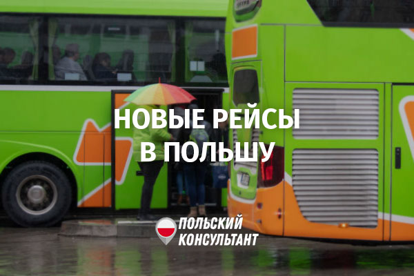 Новые автобусные рейсы из Украины в Польшу и Чехию от FlixBus