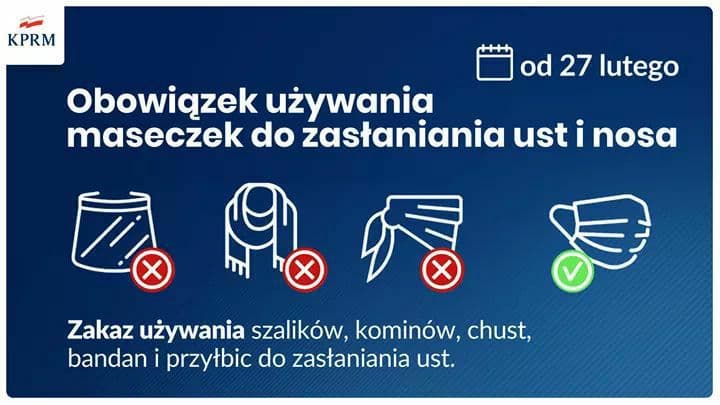В Польше новые ограничения с 27 февраля 2