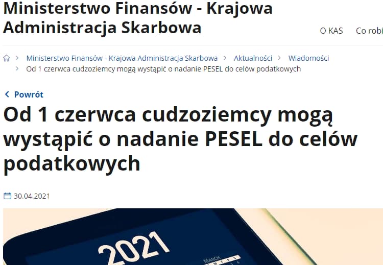 Упрощение получения PESEL иностранцами в Польше 3