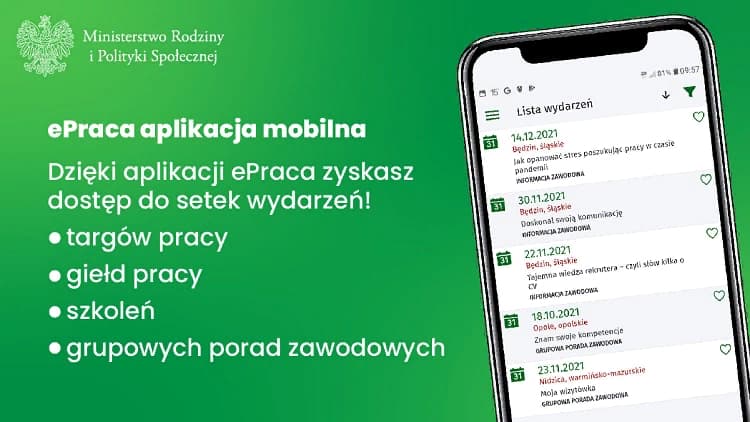 Мобильное приложение ePraca для поиска работы в Польше 1
