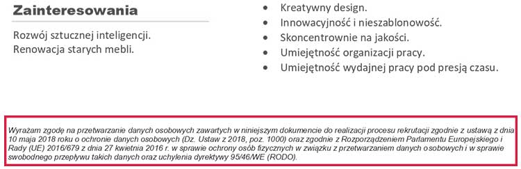 Як написати резюме польською мовою? 6