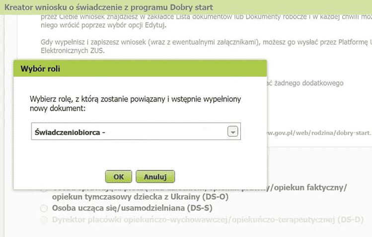 Как получить 300 zl по программе Dobry Start в Польше? 5
