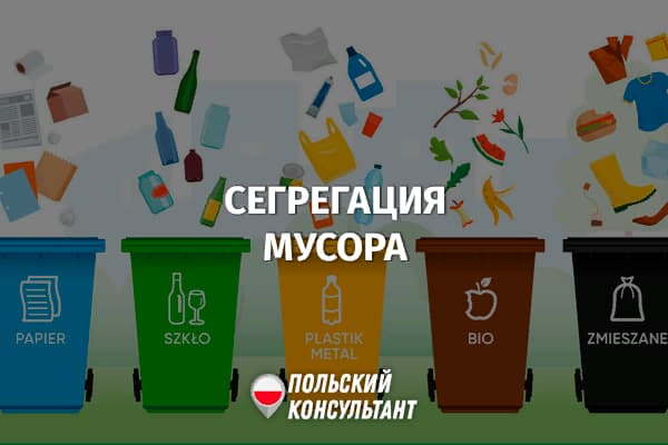 Правила сортировки мусора в Польше по цветам 5