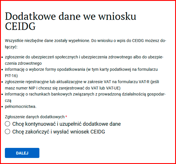 Как зарегистрировать ИП в Польше через biznes.gov.pl? 20