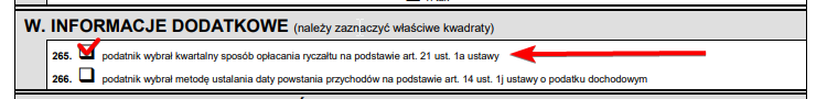 Как в Польше платить ryczałt раз в три месяца? 1