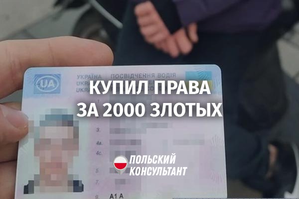 Полиция во Вроцлаве задержала 17-летнего украинца за подделку водительских прав