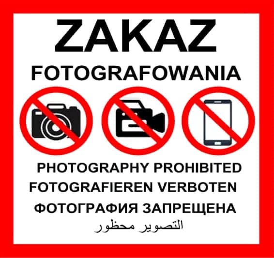 Запрет на фотографирование более 25 000 объектов в Польше 1
